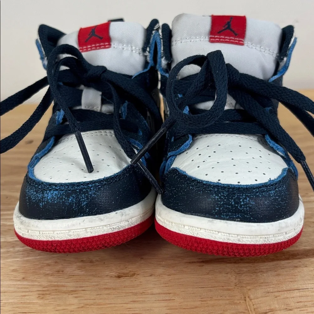 Jordan 1 mid se (td) toddlers' shoes size 6C armoury navy-pale ivory fn1351-400